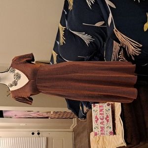 VELVET TORCH MIDI DRESS